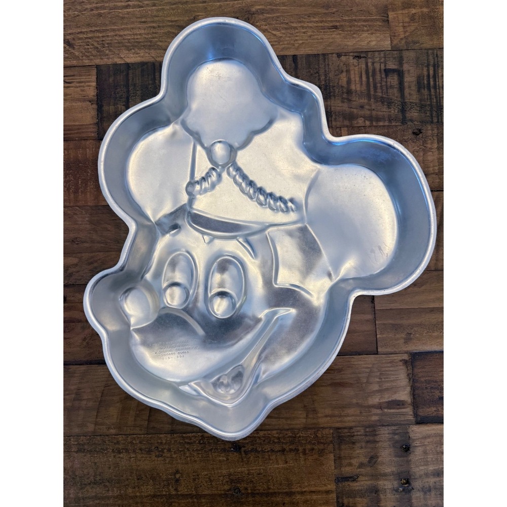 Vintage Wilton Mickey Mouse Party Hat Cake Pan Disney Aluminum Mold 515-302